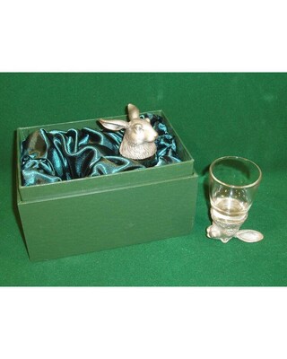 Animal Head Shot Glasses sets of 2 in gift box (Hare)