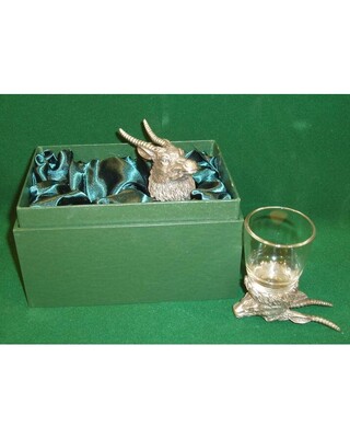 Animal Head Shot Glasses sets of 2 in gift box (Oryx)