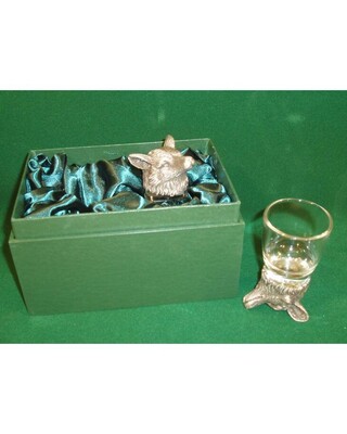 Animal Head Shot Glasses sets of 2 in gift box (Fox)