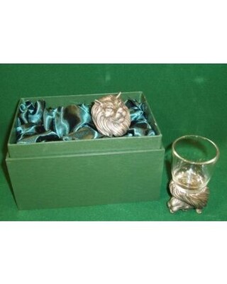 Animal Head Shot Glasses sets of 2 in gift box (Lion)