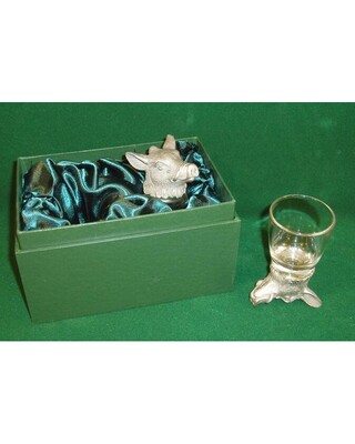 Animal Head Shot Glasses sets of 2 in gift box (Boar)
