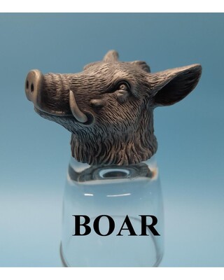 Animal Head Shot Glasses sets of 2 in gift box (Boar)