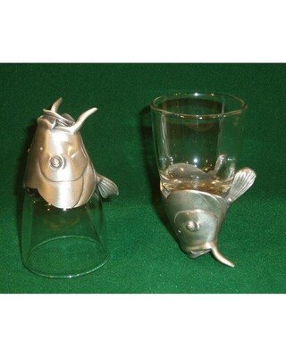 Animal Head Shot Glasses sets of 2 in gift box (Carp Head)