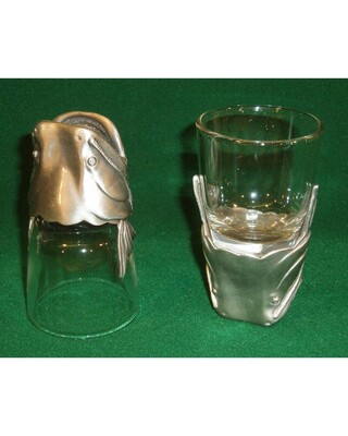 Animal Head Shot Glasses sets of 2 in gift box (Catfish Head)