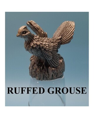 Animal Head Shot Glasses sets of 2 in gift box (Ruffed Grouse)