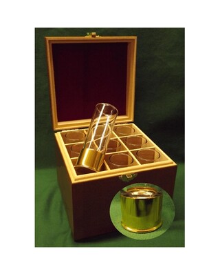 Aluminium/ Gold coloured base