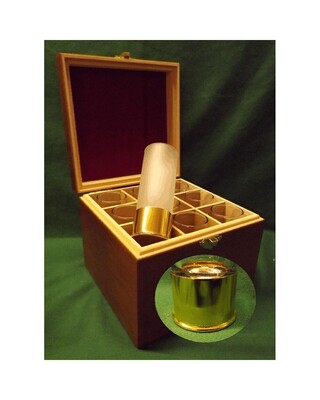 Aluminium/ Gold coloured base