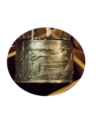 Embossed Antiqued Grouse shooting numbered shot glasses