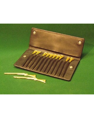 Miniature Gold plated pewter peg finders