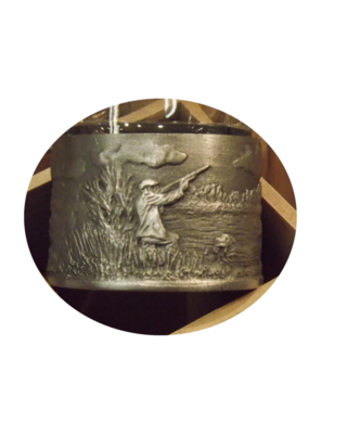 Embossed Antiqued Wildfowling numbered shot glasses