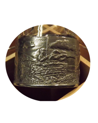 Embossed Polished Grouse Shooting numbered shot glasses