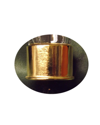 Anodized gold aluminium shot glasses x 12 numbered as peg markers