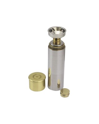 Cartridge shaped hip flask