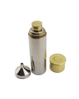 Cartridge shaped hip flask