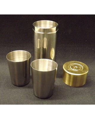 Cartridge shaped cup holder and 9 numbered cups