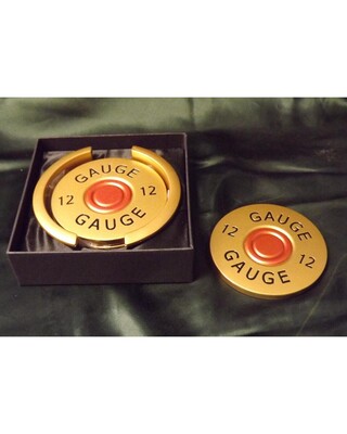 Shotgun Cartridge Drinks Coasters