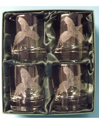 Flying Pheasant Whisky Glass sets x 4 same image