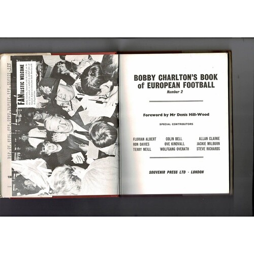 Bobby Charlton's book of European Football No.2 (hardbook) 1970