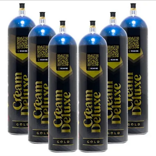 CASE of x6 Cream Deluxe nitros oxide tank MIDNIGHT 640g