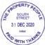R-552D 50 mm x 50 mm Circular Self-Inking Date Stamp