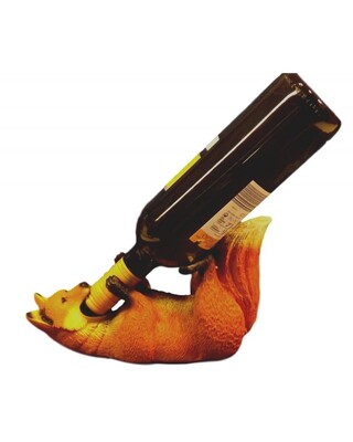 Red Fox Wine Bottle Holder
