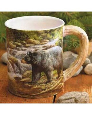 Sculpted Ceramic Bear Mugs