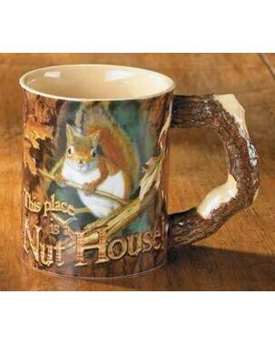 Sculpted Mug "Nut House"