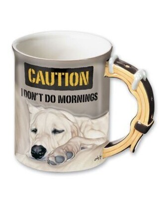 Sculpted Mug "I dont do mornings"