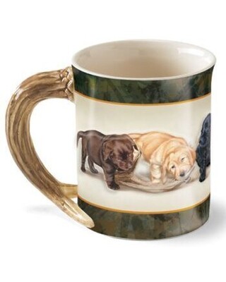 Sculpted Mug - Labrador Puppies