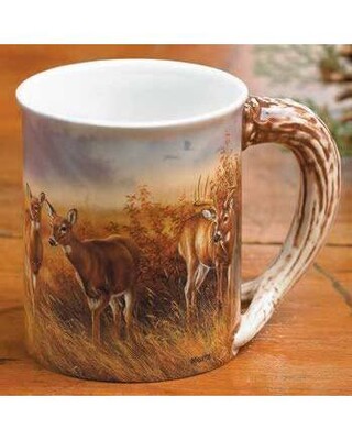 Sculpted Deer Mug "Meadow Mist"