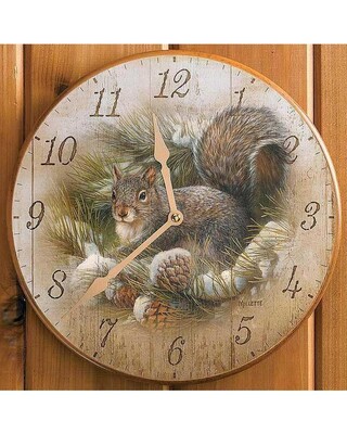 Quartz Wall Clock ... Squirrel
