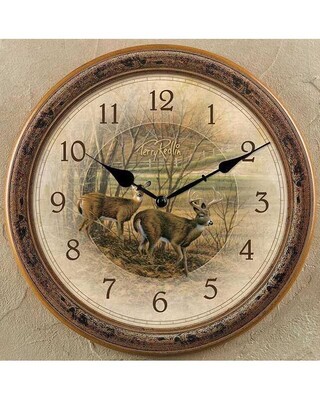 Quartz Wall Clock "Indian Summer" - Deer