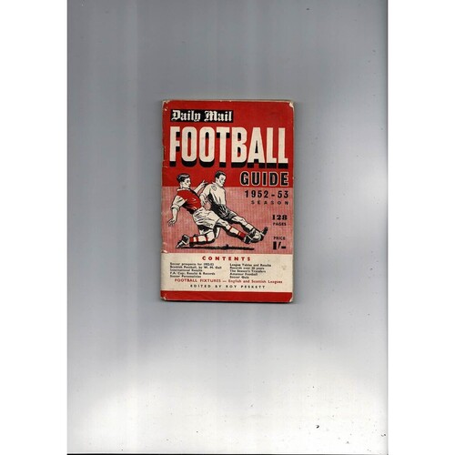 Daily Mail Football Guide 1952-53 Season (paperback book) 1953
