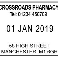 Pharmacy Date Stamp (Self-Inking)