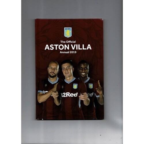 The Official Aston Villa Annual 2019 by Grange Publications (hardback book) 2018