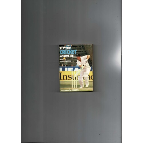 1981 Playfair Cricket Annual