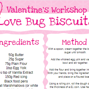 Workshop RC - Valentine Year 2 -  Love Bug Biscuits