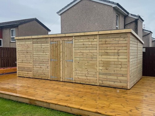 #P057 20x10 Pent Shed