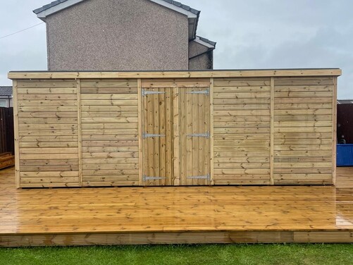 #P057 20x10 Pent Shed