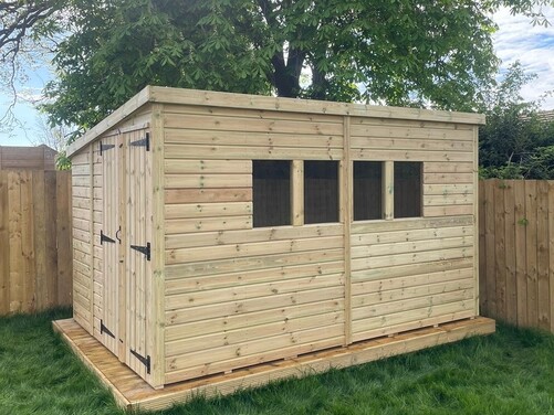 #P058 12x8 Pent Shed