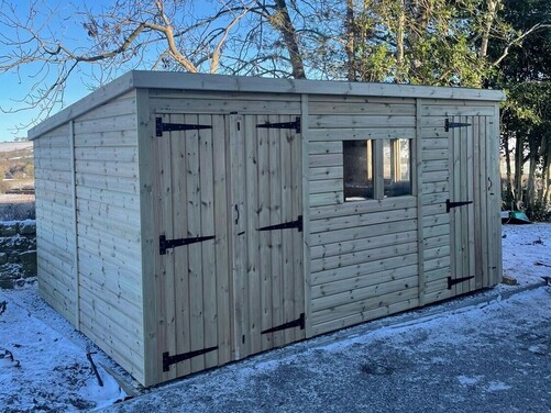 #P059 14x10 Pent Shed