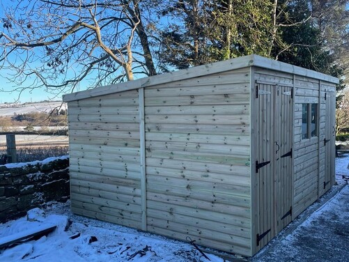 #P059 14x10 Pent Shed
