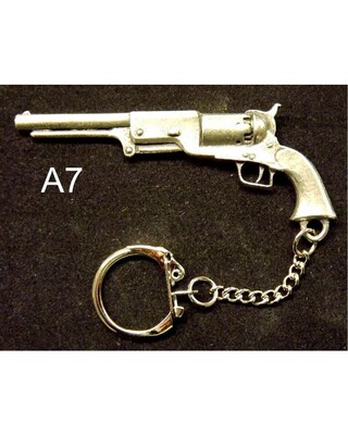 English Pewter Miniature Gun/ Rifle Key Rings
