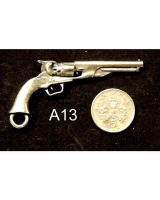 English Pewter Miniature Gun/ Rifle Key Rings