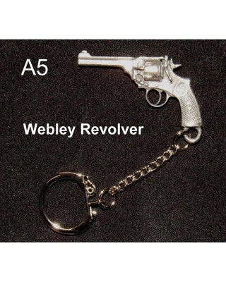 English Pewter Miniature Gun/ Rifle Key Rings