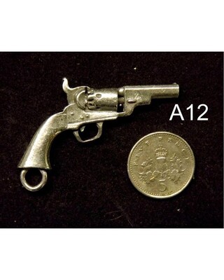 English Pewter Miniature Gun/ Rifle Key Rings