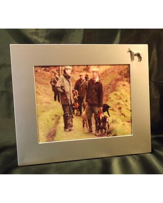 Large single image frame with small pewter Embellishment.