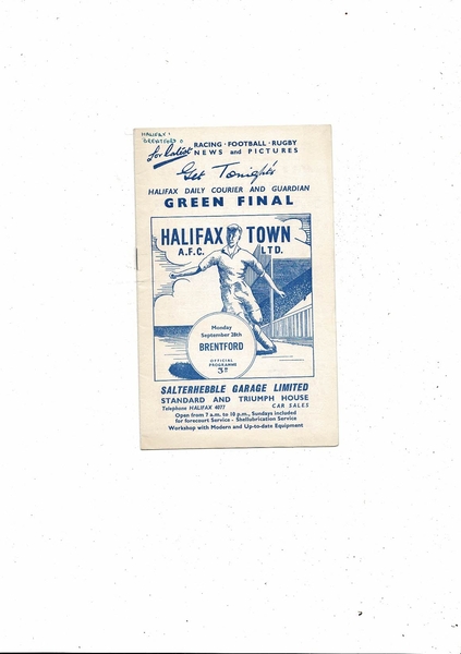 Latest Football Programmes Listed today