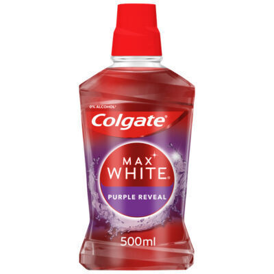 Colgate Max White Purple Reveal Mouthwash 500ml