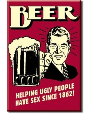 Ugly People Fridge Magnet